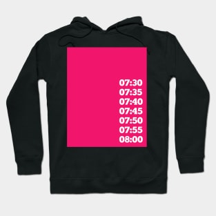 Pink Alarm Clock Hoodie